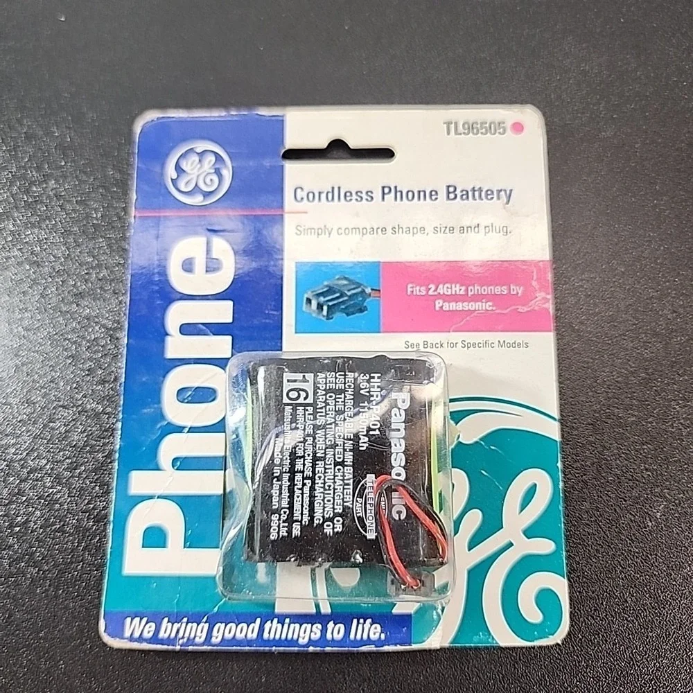 TL96505 GE Cordless Phone Battery 3.6V/1150mAh NiMH - For Panasonic 2.4Hz Phones